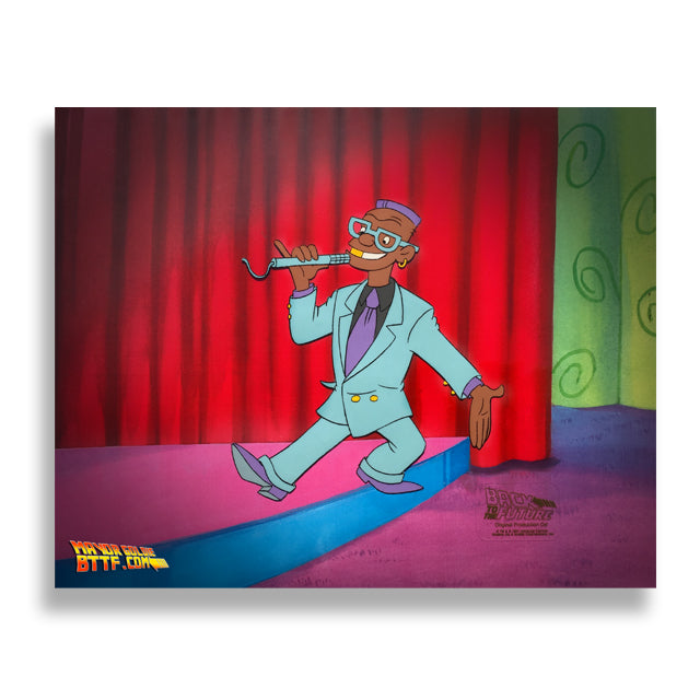 Autographed BTTF Cartoon - Goldie Wilson 8x10 image 0