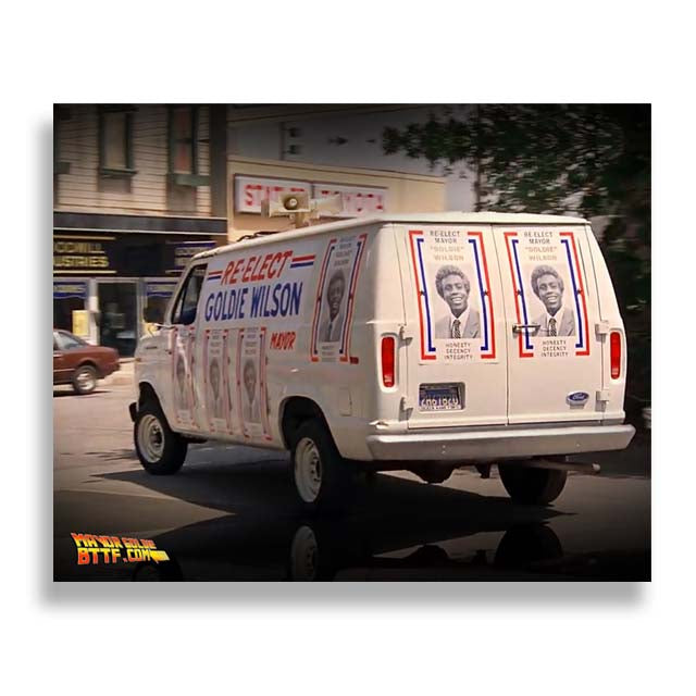 Autographed Campaign Van 8x10 image 0