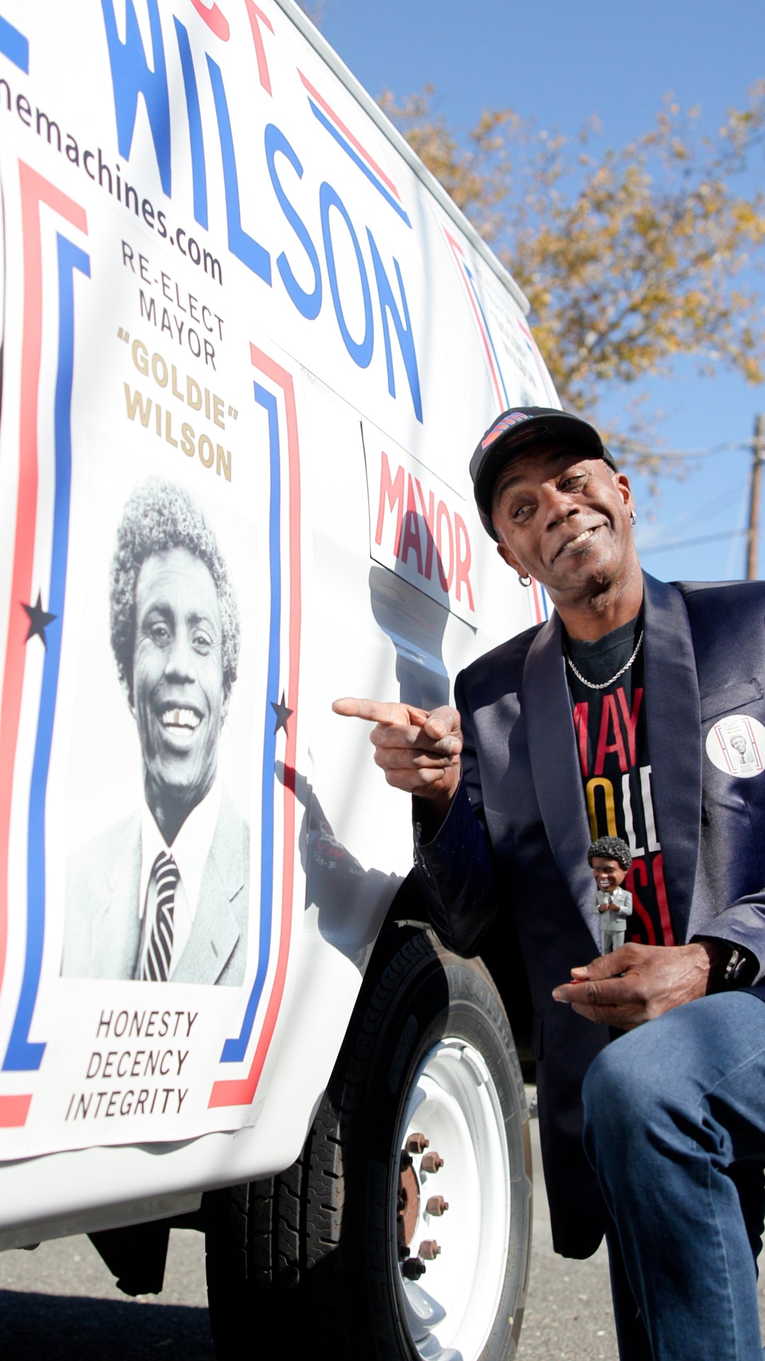 Don Fullilove with the Goldie Wilson van only in New Jersey and Doc's Time Machines.