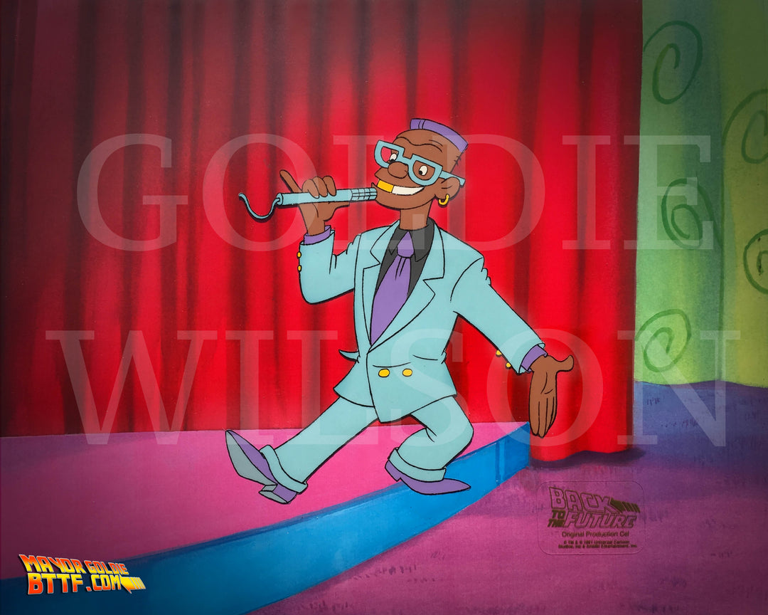 Autographed BTTF Cartoon - Goldie Wilson 8x10 image 1
